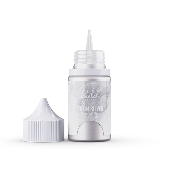 Fractal Colors ShimmAir Shine Airbrush & Icing Colour 33g - Satin Silver