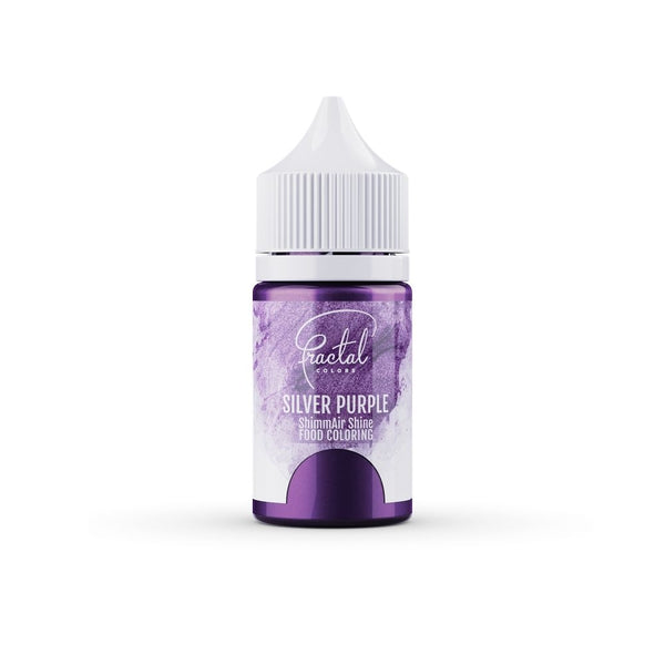 Fractal Colors EXPIRED - Silver Purple - ShimmAir Shine Airbrush & Icing Colour 33g - Fractal Colours [OCT 2025]