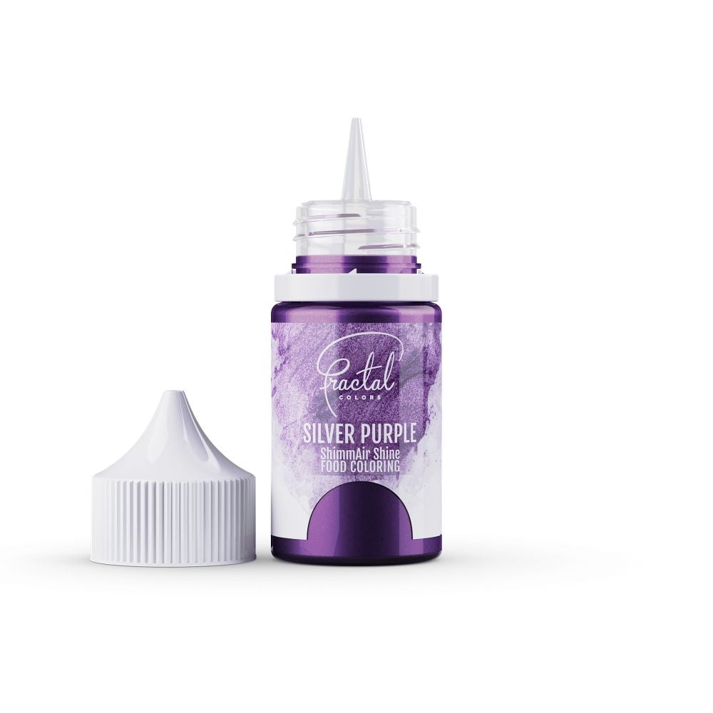 Fractal Colors ShimmAir Shine Airbrush & Icing Colour 33g - Silver Purple