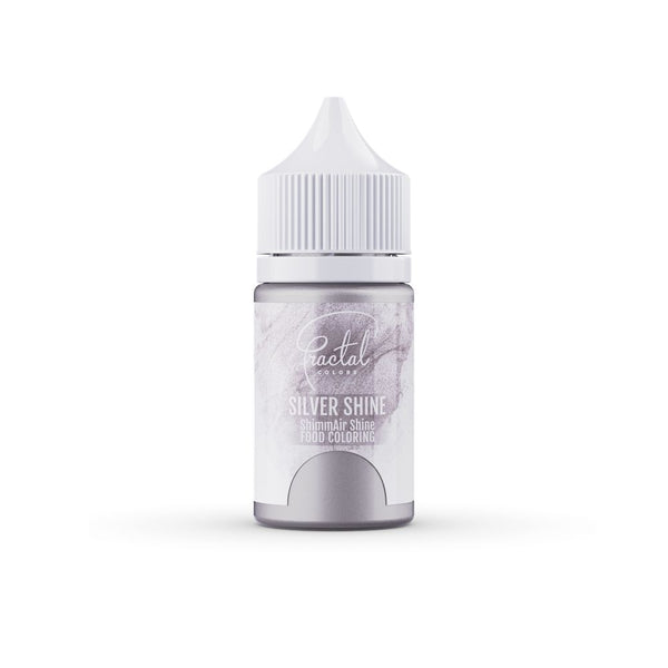 Fractal Colors ShimmAir Shine Airbrush & Icing Colour 33g - Silver Shine