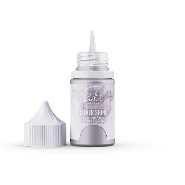 Fractal Colors ShimmAir Shine Airbrush & Icing Colour 33g - Silver Shine