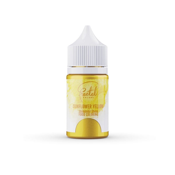 Fractal Colors ShimmAir Shine Airbrush & Icing Colour 33g - Sunflower Yellow