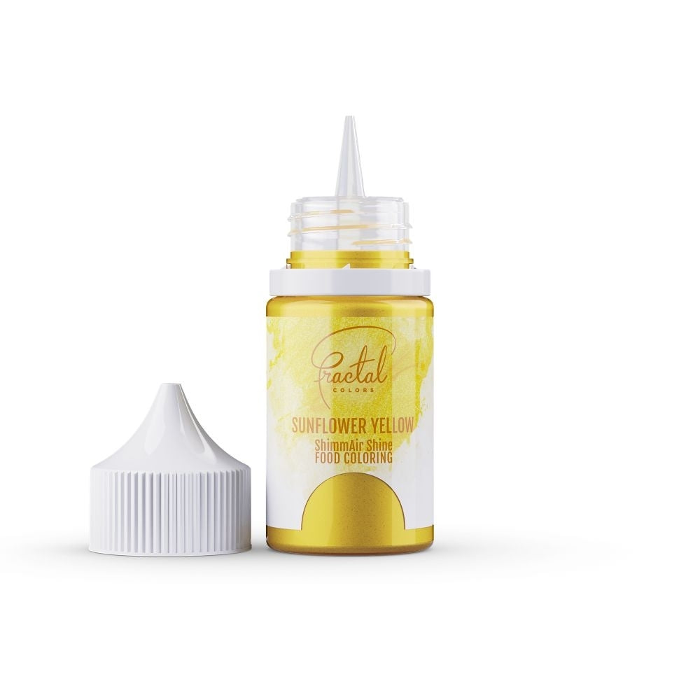 Fractal Colors ShimmAir Shine Airbrush & Icing Colour 33g - Sunflower Yellow