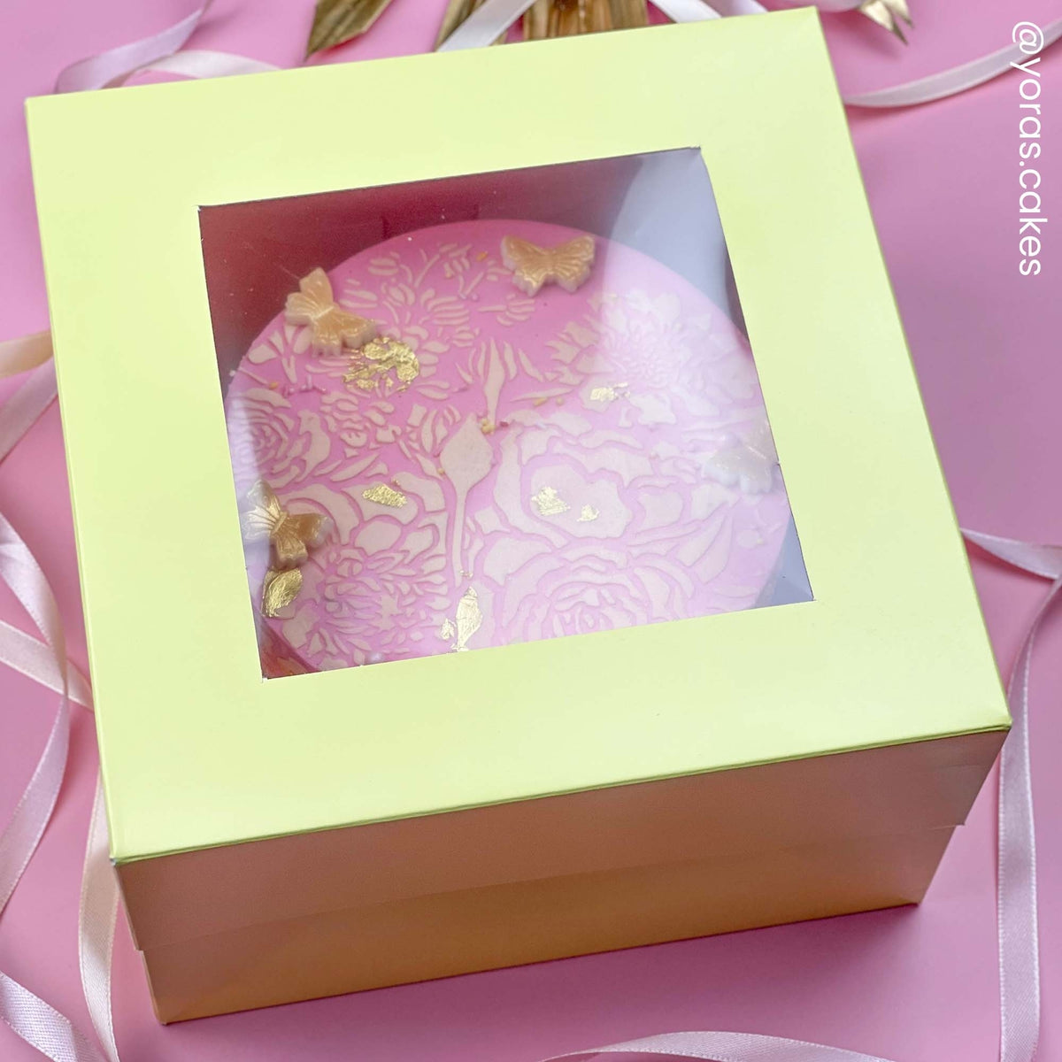 Simply Making Pastel Yellow Cake Box With Window