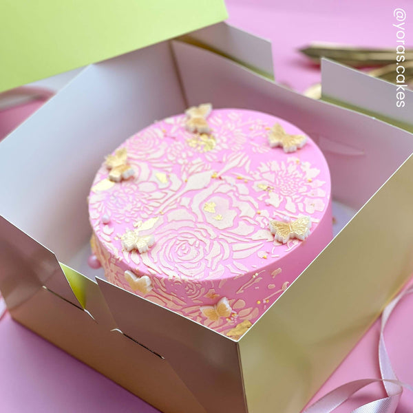 Simply Making Pastel Yellow Cake Box With Window