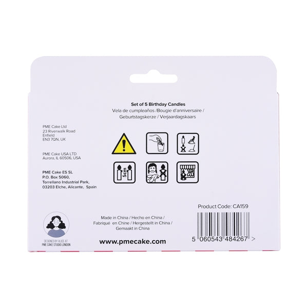 PME Party Food Candles - Set of 5