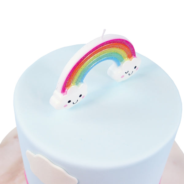 PME 3D Glitter Rainbow Candle