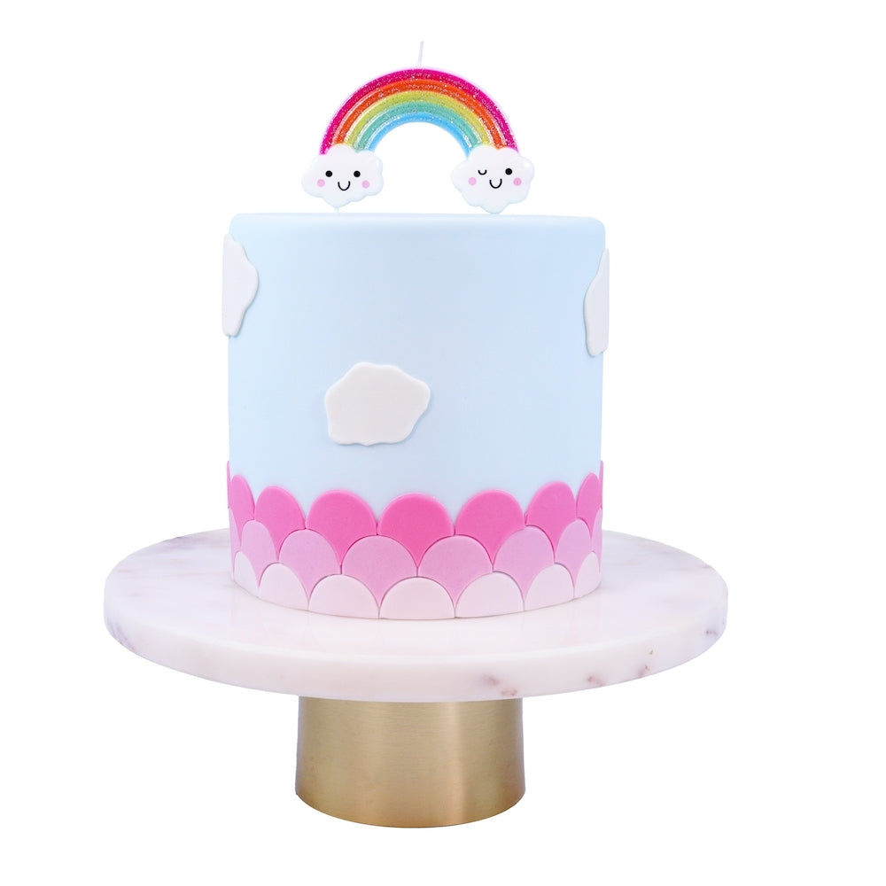PME 3D Glitter Rainbow Candle