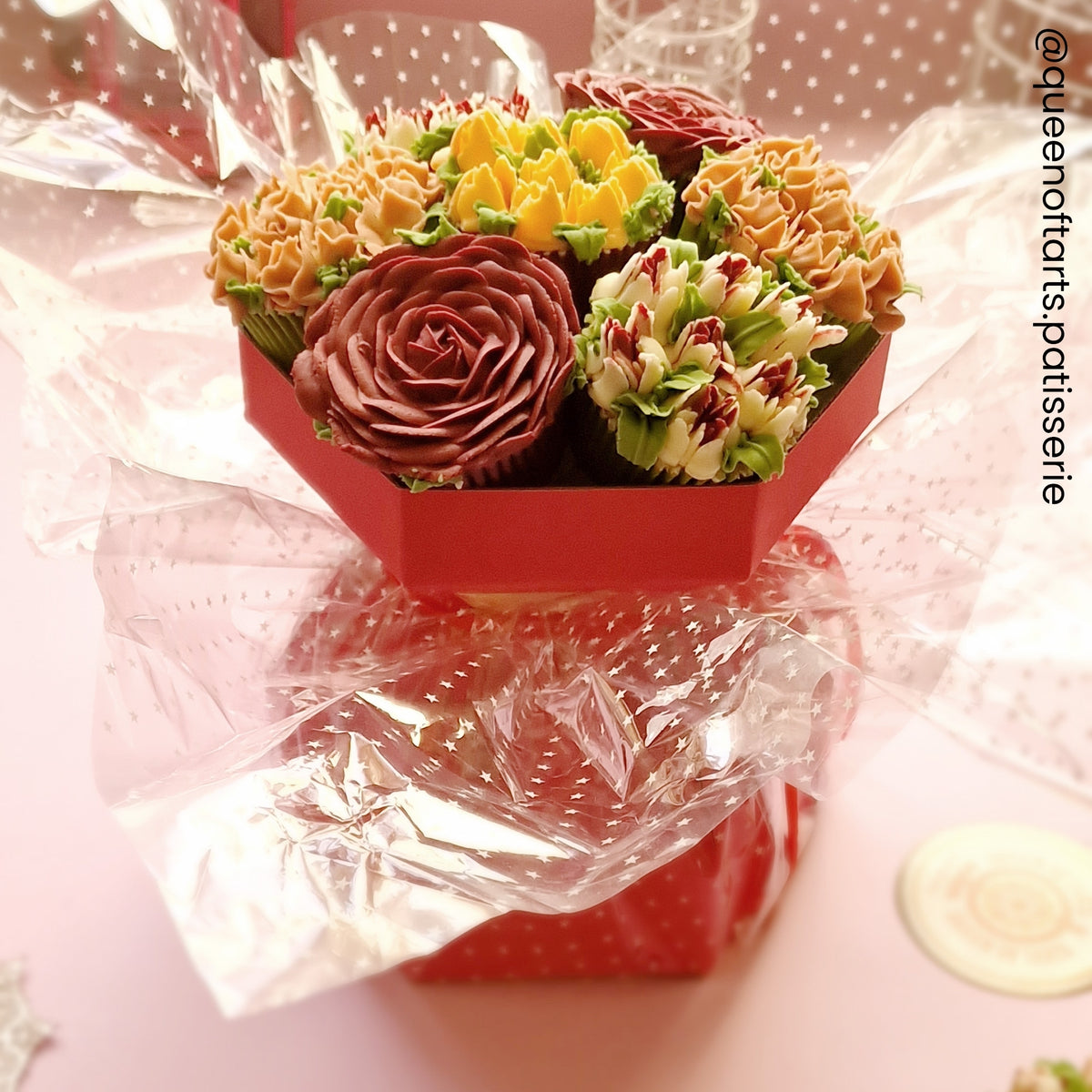 Simply Making Cupcake Bouquet Box Kit - Red