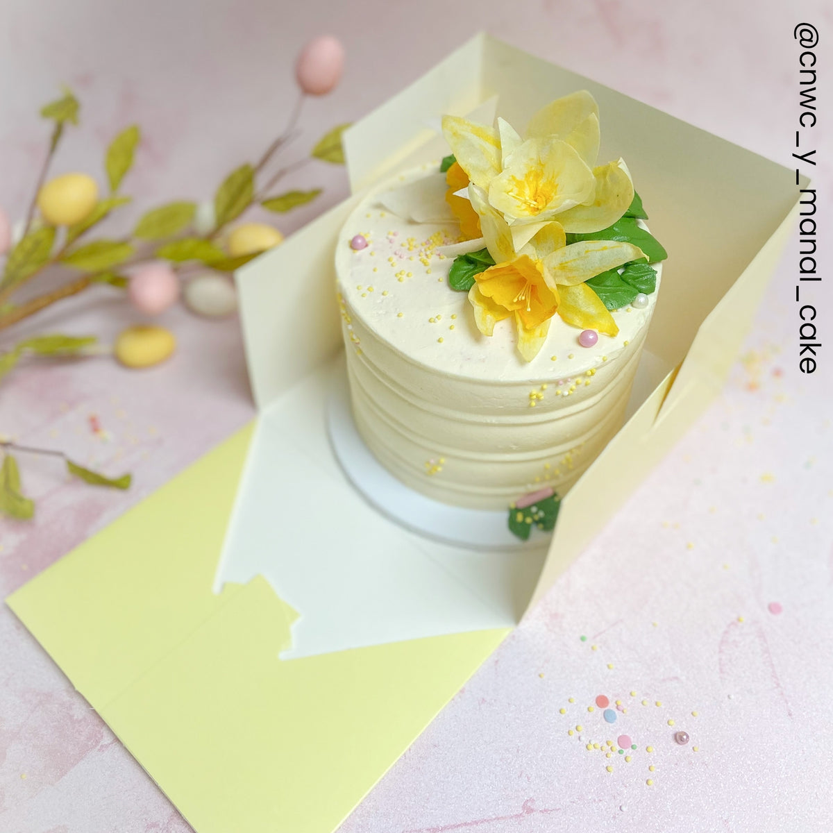 Simply Making Pastel Yellow Cake Box With Window