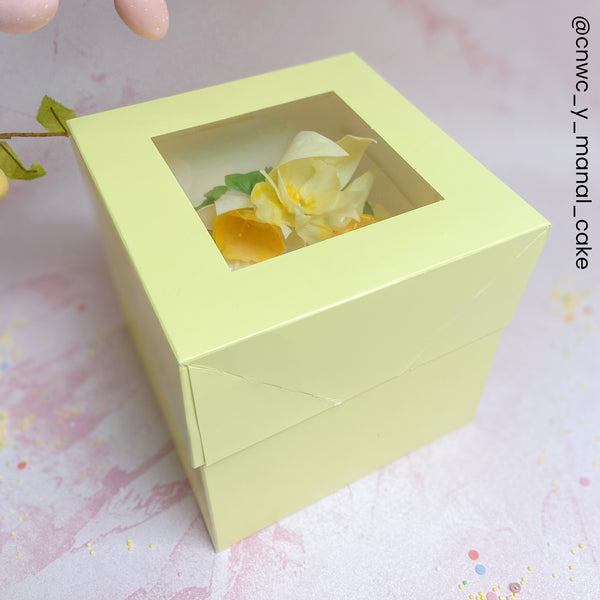 Simply Making Pastel Yellow Cake Box With Window