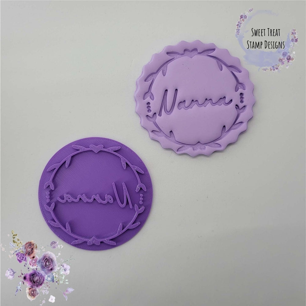 Sweet Treat Stamps Nanna Cupcake & Cookie Embossing Stamp