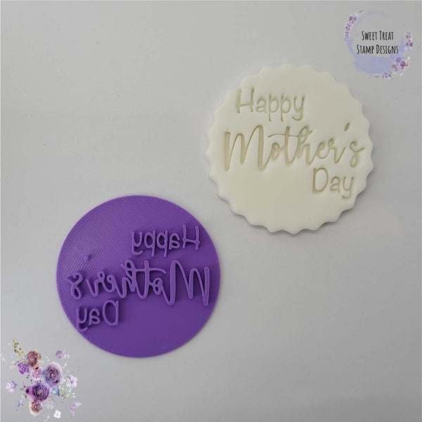 Sweet Treat Stamps Happy Mother's Day Style 1 Cupcake & Cookie Embossing Stamp