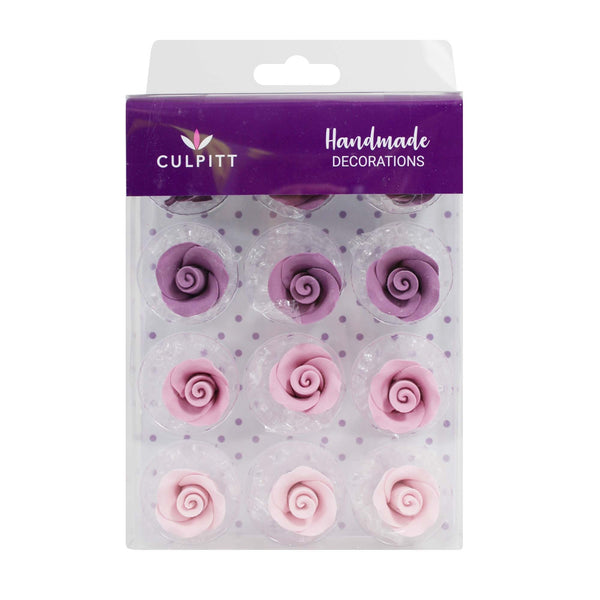 Culpitt Edible Purple Sugar Roses