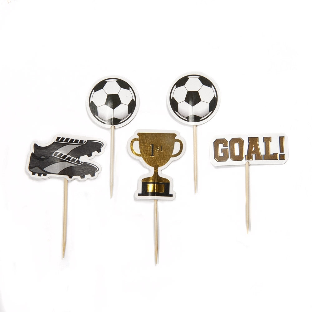 Anniversary House Football Foil Cupcake Picks x 12