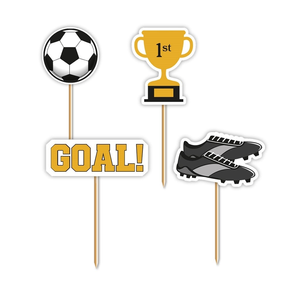 Anniversary House Football Foil Cupcake Picks x 12