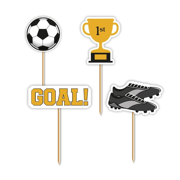 Anniversary House Football Foil Cupcake Picks x 12