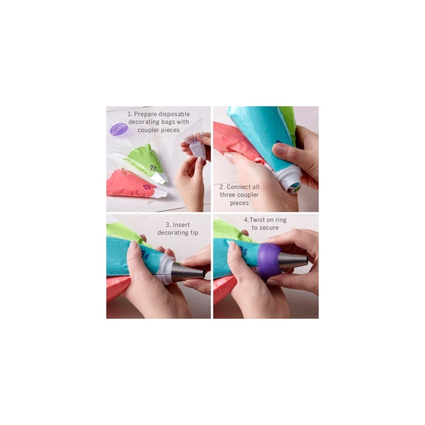 Wilton ColorSwirl Tri-Color Large Coupler