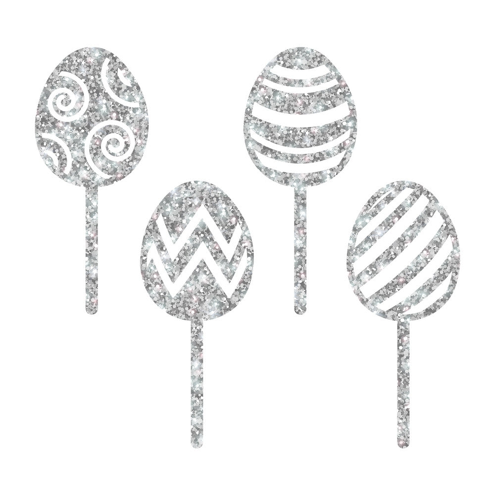 Make A Wish Easter Egg Cupcake Toppers Set Of 4