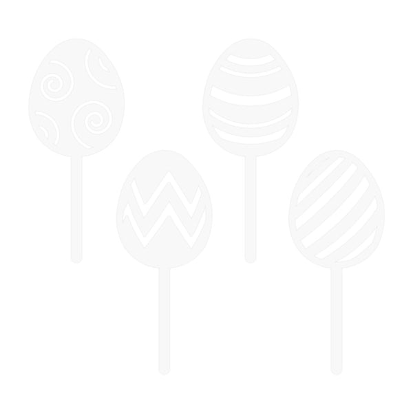 Make A Wish Easter Egg Cupcake Toppers Set Of 4