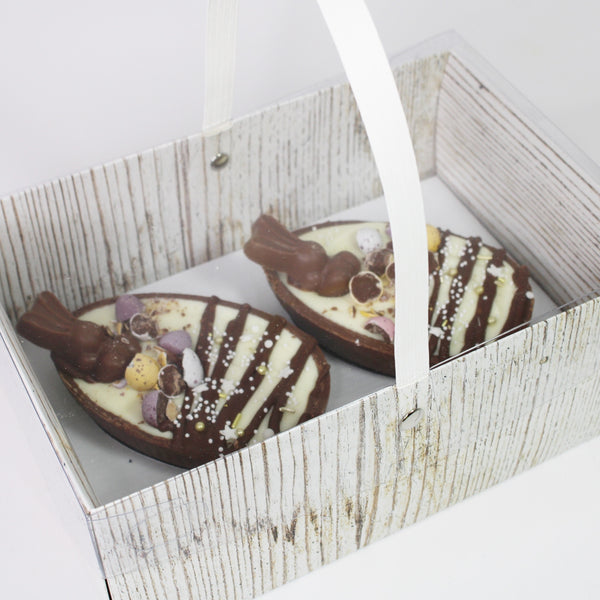 Simply Making Holds 2 Wood Effect Easter Egg Box With Handle