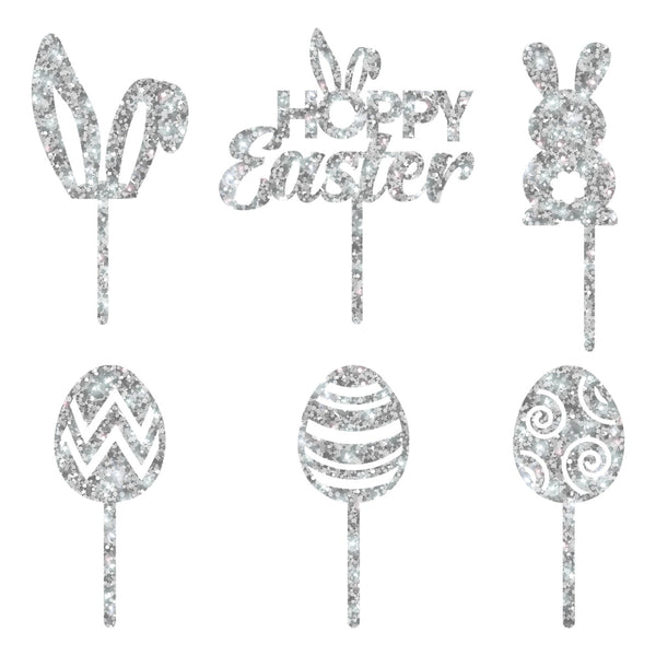 Make A Wish Easter Cupcake Toppers Set Of 6