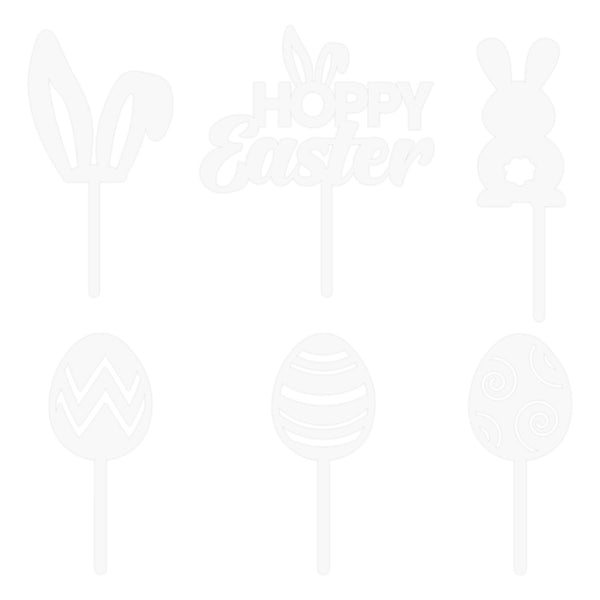 Make A Wish Easter Cupcake Toppers Set Of 6