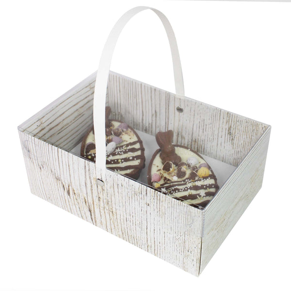 Simply Making Holds 2 Wood Effect Easter Egg Box With Handle