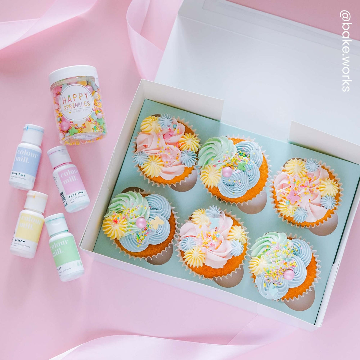 Simply Making 4" Deep Duck Egg Blue Luxury Cupcake Box