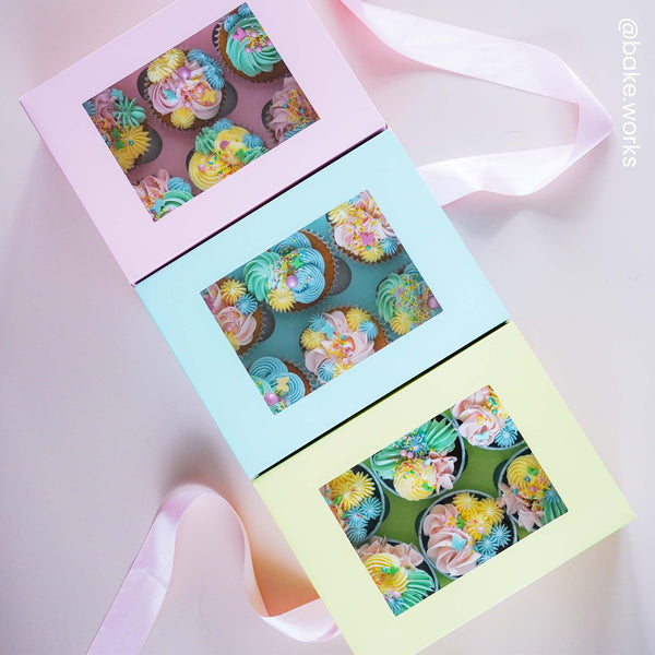 Simply Making 4" Deep Baby Pink Luxury Cupcake Box