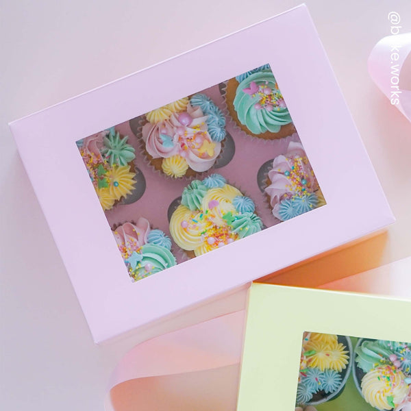 Simply Making 4" Deep Baby Pink Luxury Cupcake Box