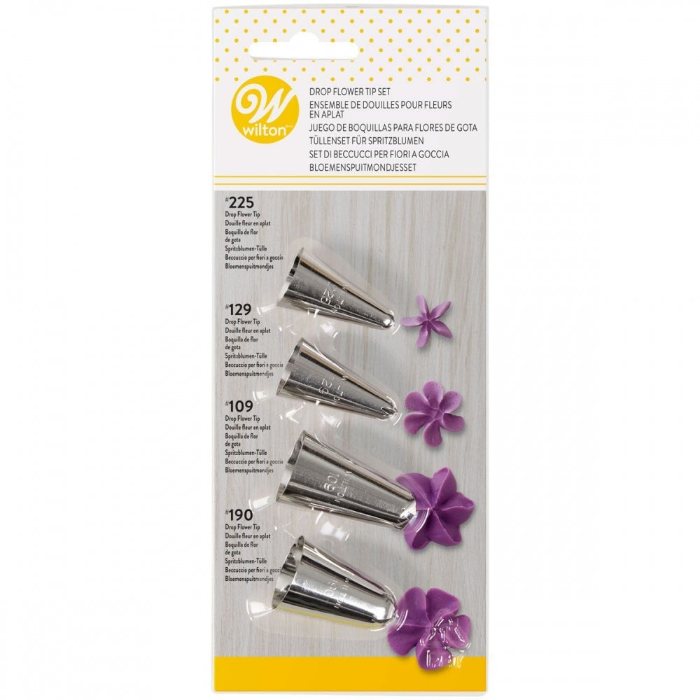 Wilton Decorating Tip Set - No.109, No.129, No.190 & No.225