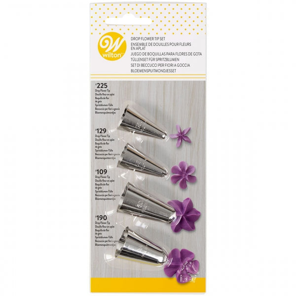 Wilton Decorating Tip Set - No.109, No.129, No.190 & No.225