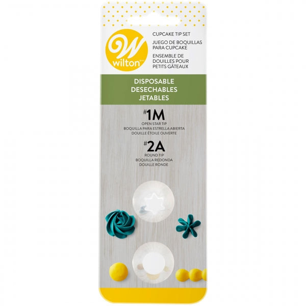 Wilton Disposable Tip Set Of 2 (No.1M, No.2A)