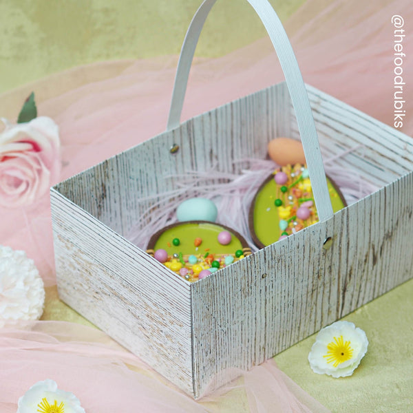 Simply Making Holds 2 Wood Effect Easter Egg Box With Handle