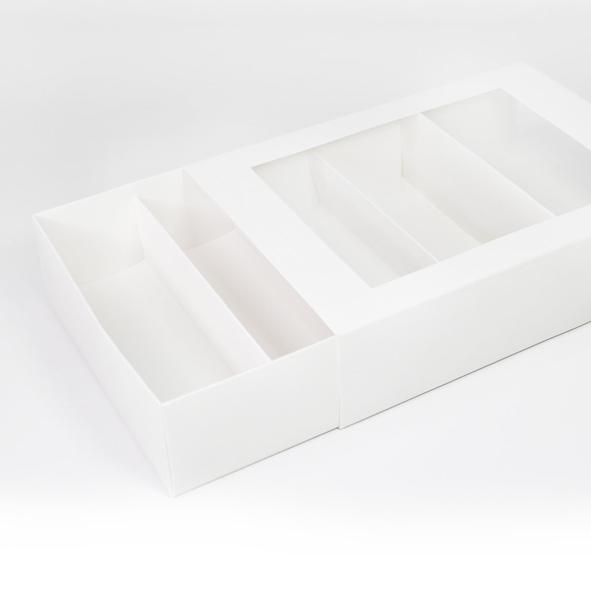 Simply Making Holds 24 Luxury Satin White Macaron Box With Sleeve