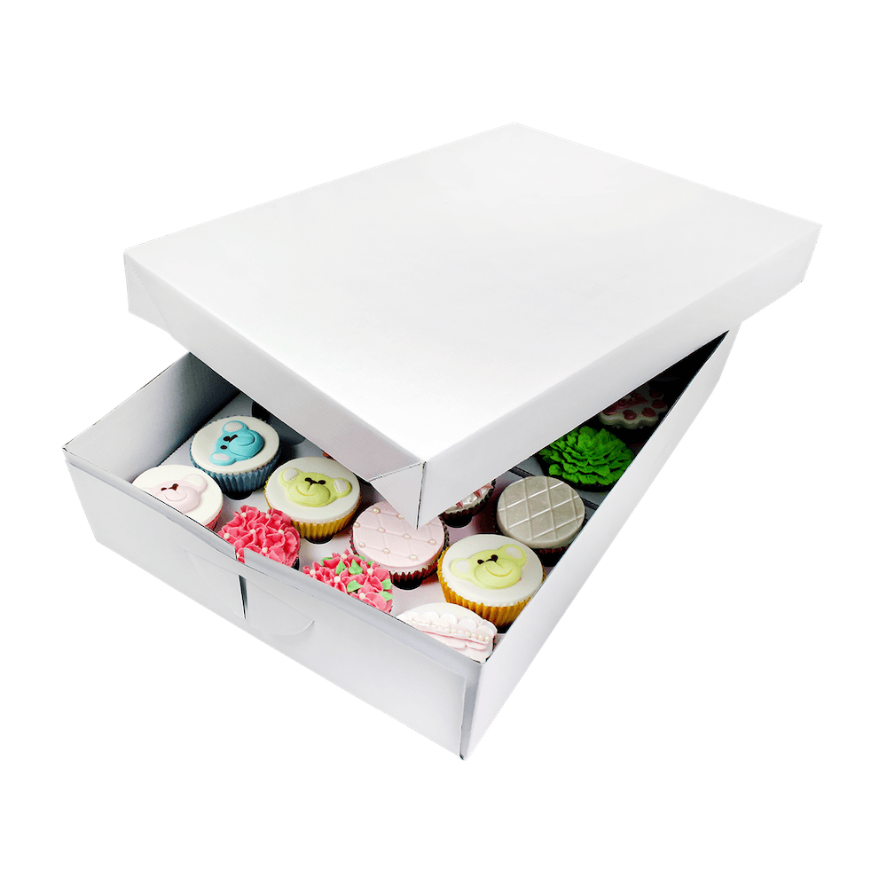 PME Holds 24 White Cupcake Box
