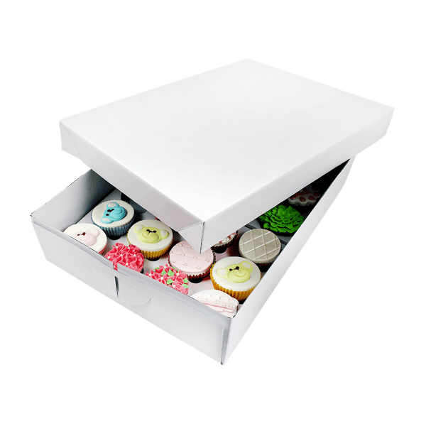 PME Holds 24 White Cupcake Box