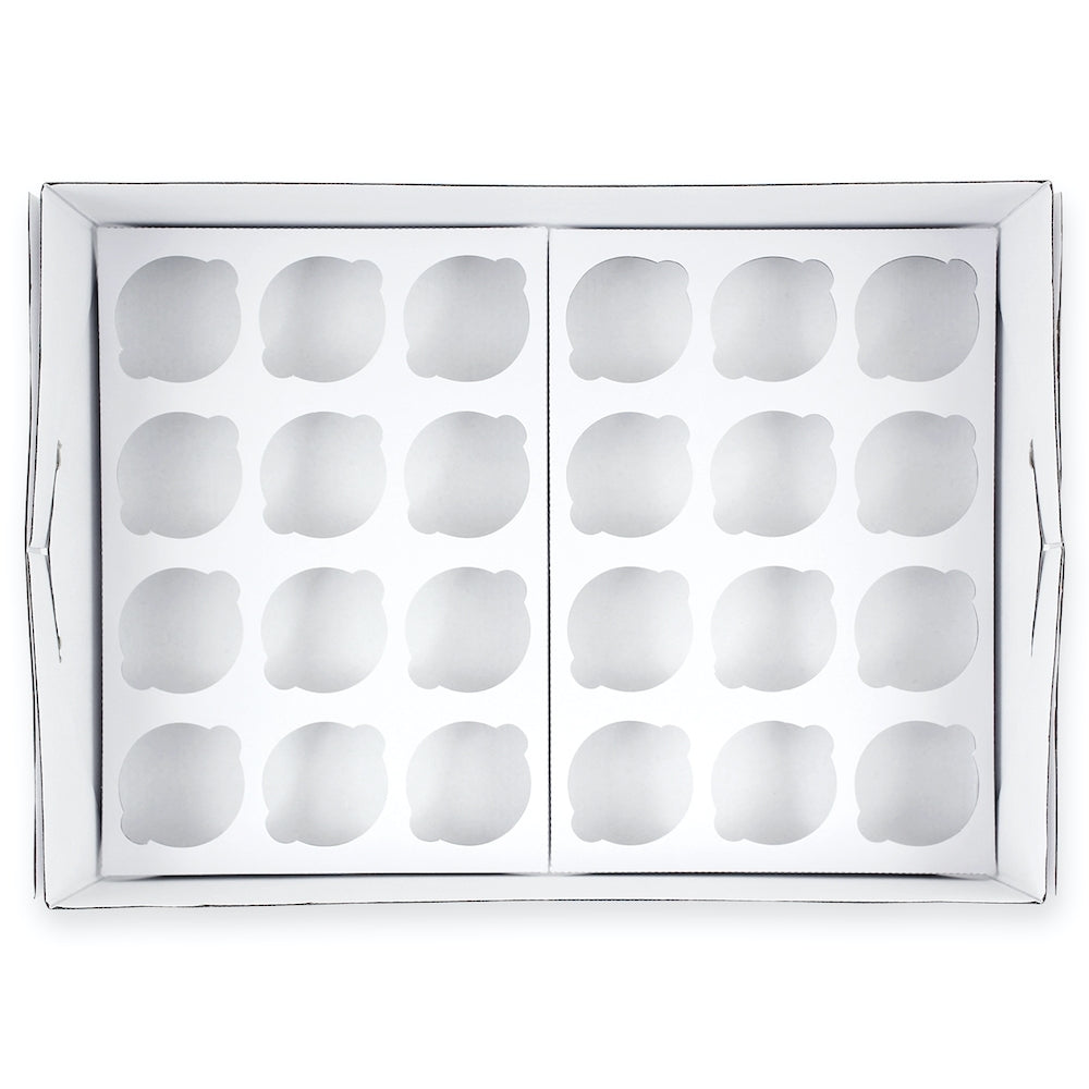 PME Holds 24 White Cupcake Box