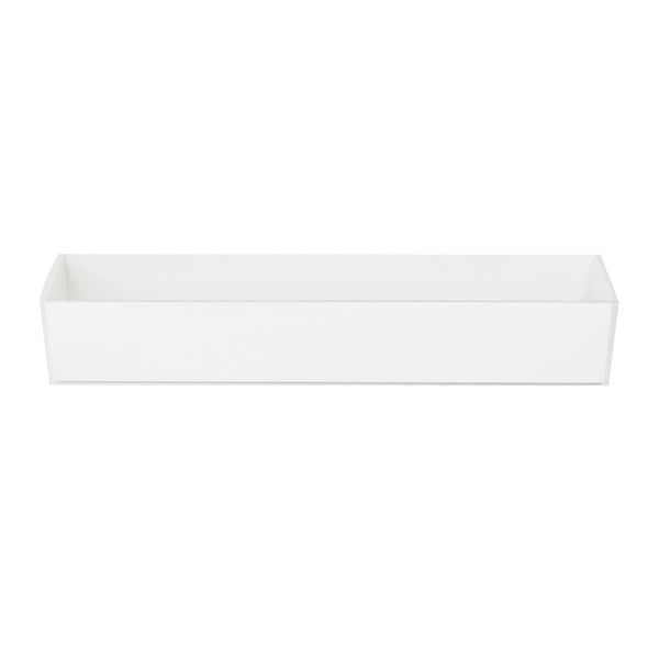 Simply Making Luxury Satin White Rectangle Macaron Box With Clear Sleeve Holds 12