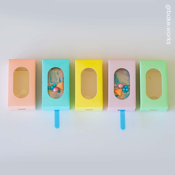 Simply Making Pastel Green Cakesicle Box - Pack Of 10