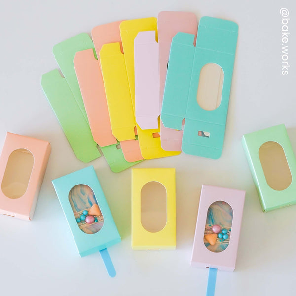 Simply Making Pastel Yellow Cakesicle Box - Pack Of 10