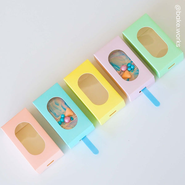 Simply Making Pastel Yellow Cakesicle Box - Pack Of 10