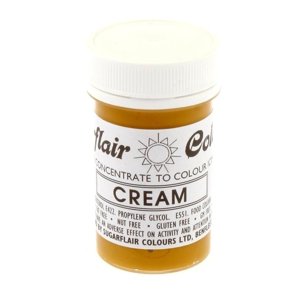 Sugarflair Cream - Tartranil Paste Concentrate Colouring 25g