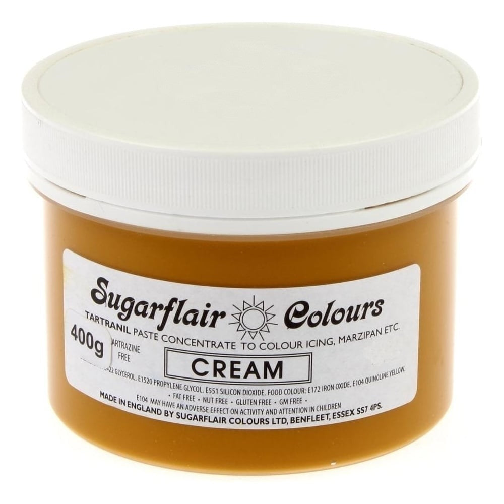 Sugarflair Cream - Tartranil Paste Concentrate Colouring 25g