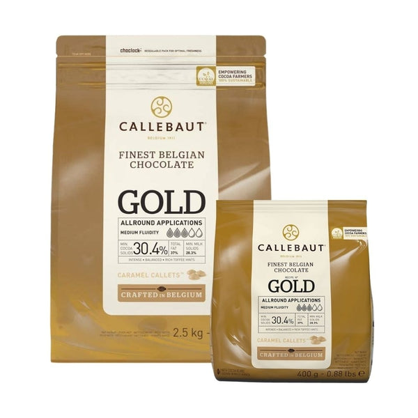 Callebaut Caramel - Finest Belgian Gold Couverture Chocolate 2.5KG - Callebaut