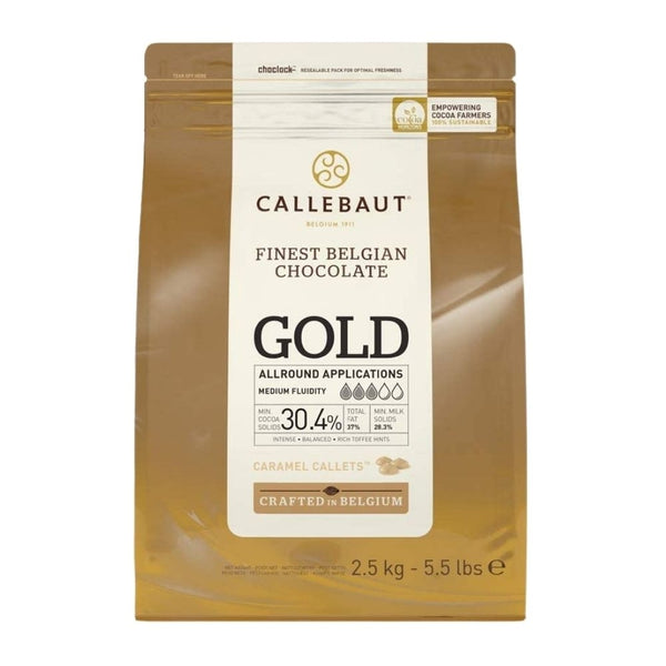 Callebaut Caramel - Finest Belgian Gold Couverture Chocolate 2.5KG - Callebaut