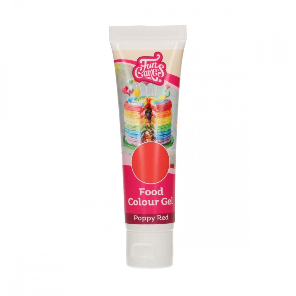 FunCakes Food Colour Gels 30g - Poppy Red