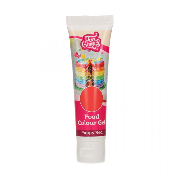 FunCakes Food Colour Gels 30g - Poppy Red
