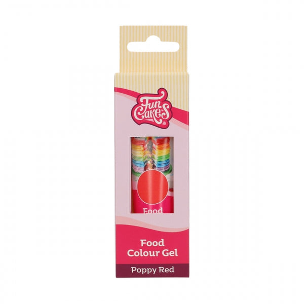 FunCakes Food Colour Gels 30g - Poppy Red